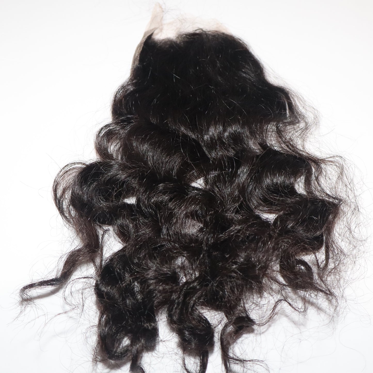 Wavy curly-Cambodian Hair closure