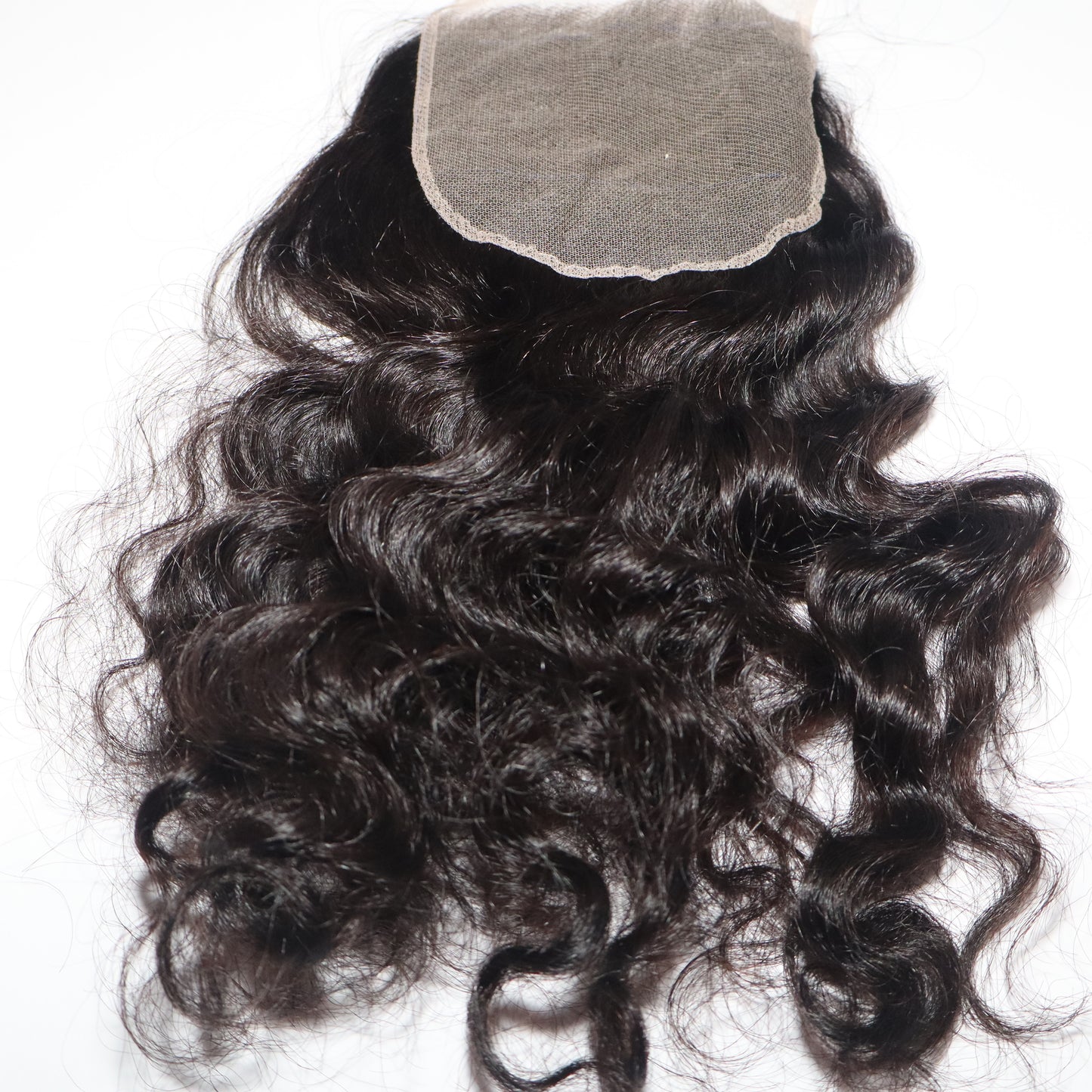 Wavy curly-Cambodian Hair closure